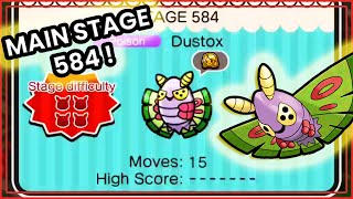 Pokemon Shuffle  Main Stage 584  Dustox 3000 coins used [upl. by Ollehto]