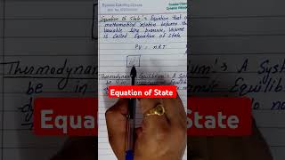 Equation of State [upl. by Jedidiah]