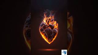 Burning ❤️ heart burning animation [upl. by Yelmene]