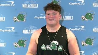 Tulane Tuesday OL Josh Remetich  11524 [upl. by Ahsym229]