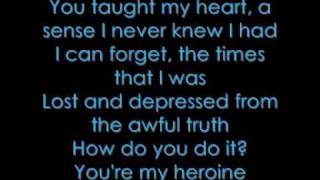 silverstien my heroine lyrics acoustic [upl. by Seto310]