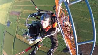 Very fast paramotor trike TAKE OFF [upl. by Aniwde775]