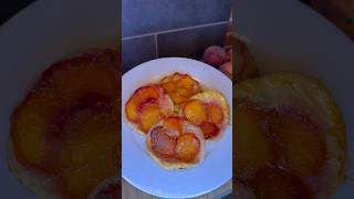 Tarte tatin aux pêches🍑🤤 shortswithzita ￼ [upl. by Ecirual]