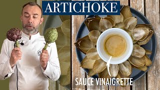 Artichoke recipes French way to eat artichoke with sauce vinaigrette [upl. by Eynahpets829]