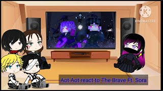 Aot react to The Brave rainimator War of the Ender Kingdoms Ep1 Ft Sora [upl. by Nutsud]