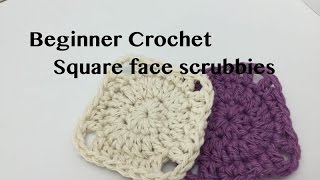 Ophelia Talks about Making a Square Face Scrubbie [upl. by Sinylg]