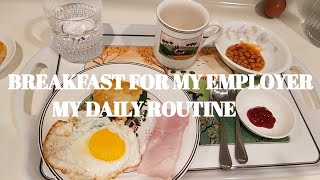 Daily Routine as Domestic Helper in Hongkong Preparing Breakfast for my Employer tipsforbeginners [upl. by Eceer808]