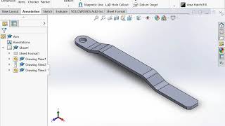 Parts Drawings  SolidWorks 2018 Tutorial [upl. by Sada828]