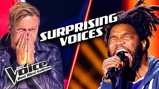 Incredible UNEXPECTED Voices on The Voice [upl. by Nerrat]