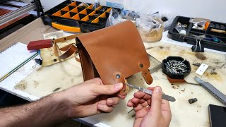 Handmade Luxury Leather Bag Made from Genuine Cow Leather [upl. by Woodberry]