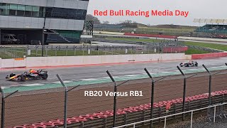 Oracle Red Bull Racing RB1 Flying Laps With RB20 Race Start During Media Day Max Verstappen [upl. by Adnohsak]