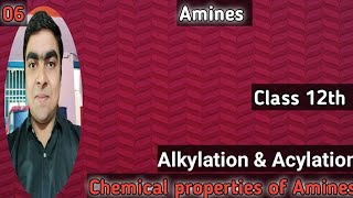 Chemical properties of Amines Alkylation amp Acylation [upl. by Bouldon]