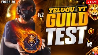 🔴TELUGU IS LIVE GUILD TEST 1vs 2 UNLIMITED COSTUME FREE FIRE TELUGU PLAYERS ROAD SUB 4K COME SOON 🔴 [upl. by Jewel748]