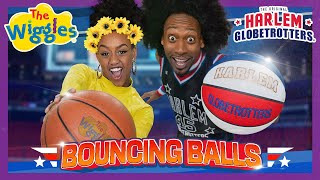 Bouncing Balls 🏀 The Wiggles feat Harlem Globetrotters 🎶 Fun Basketball Song for Kids [upl. by Abad796]