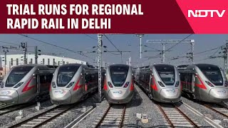 Namo Bharat Train  Trial Runs For Regional Rapid Rail In Delhi To Begin From November [upl. by Lubbock]