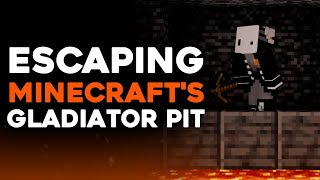 Escaping Minecrafts DEATH Prison the gladiator pit ft SeenSven [upl. by Scotty]