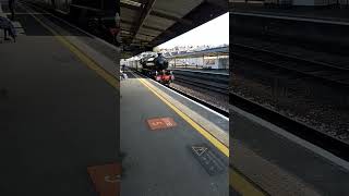 Mayflower steam train arriving in Plymouth [upl. by Olpe]