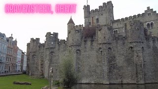 Gravensteen Ghent  4K Exterior Tour of this Impressive Medieval Castle [upl. by Ahsinom]