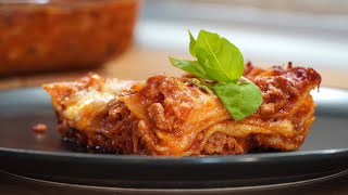 Delicious Lasagna  Quick Version amazing flavor [upl. by Drofkcor]