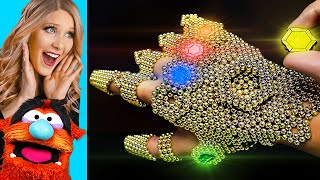 DIY INFINITY GAUNTLET MAGNETIC BALL CREATIONS EXTREMELY SATISFYING [upl. by Yvonne]