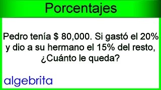 Reparto de dinero en porcentajes 275 [upl. by Bevers601]