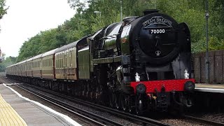 Brittania 70000 and 47 828 passing Hildenborough on 23724 [upl. by Larner449]