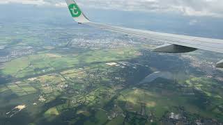 4K  Eindhoven Airport 🇳🇱 Beautiful Approach and Hard Landing Transavia Boeing 737800 [upl. by Ilka415]