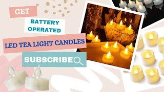 Why You Need Battery Operated LED Flameless Tea Light Candles with Timer [upl. by Eulaliah885]