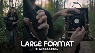 Large Format Photography in 60 Seconds  Large Format Friday shorts [upl. by Lehet]