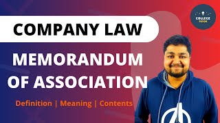 Memorandum of Association  Company Documents  Company Law  Study at Home with me [upl. by Eadrahc941]