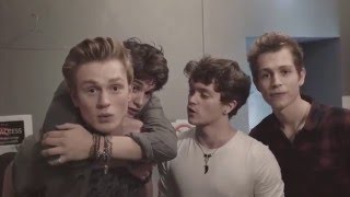 The Vamps Wake Up In Berlin Germany European Fanfest Tour [upl. by Nnylarat713]