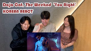 Korean React To Doja Cat You Right MV 🌌🌌 [upl. by Schuh]