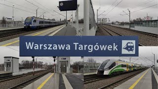 Stacja kolejowa Warszawa Targówek Pociągi i prezentacja stacji [upl. by Enar435]