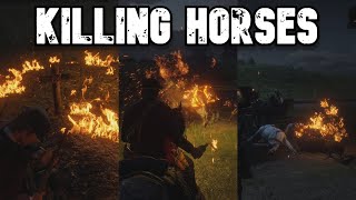 🏆 RED DEAD REDEMPTION 2  KILLING HORSES [upl. by Aiblis427]