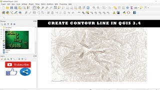 Create contour line in QGIS 34  Mapping in GIS [upl. by Ardisi389]