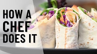 How to make filled sandwich wraps Using a piping bag [upl. by Wooldridge]