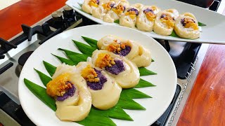 Sapin Sapin Roll  A Classic Kakanin Rice Cake [upl. by Ayotac]