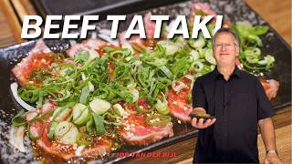 Hoe maak je Japanse Beef Tataki voorgerecht met rund of tonijn recept [upl. by Miles]