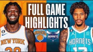 Hornets vs Knicks Highlights [upl. by Elbys419]