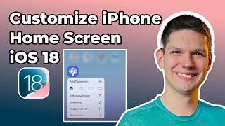 How To Customize iPhone Home Screen iOS 18 [upl. by Ignatz422]