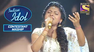 Arunita के Mesmerizing Notes On quotDo Lafzon Ki Hai Dil Ki Kahaniquot  Indian Idol  Contestant Mashup [upl. by Neurath]