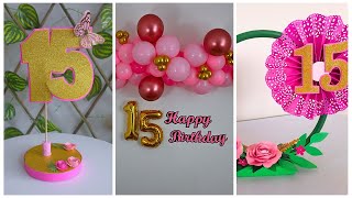 🎈Decoracion para fiesta de 15 años✨Decoration for 15 years party🎈How to make a balloon garland [upl. by Einapets810]