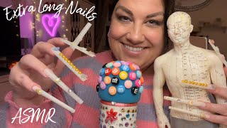 ASMR with EXTRA Long Nails The Acupuncture Doll Teeth 🦷 Tapping Tapping amp Scratching Triggers [upl. by Giovanna]