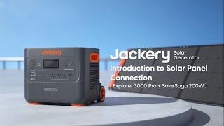 How to Use a Jackery Solar Generator 3000 Pro With SolarSaga 200W [upl. by Analla]