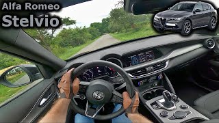 2024 Alfa Romeo Stelvio 22 JTD 16V Q4  POV driving [upl. by Abeu]