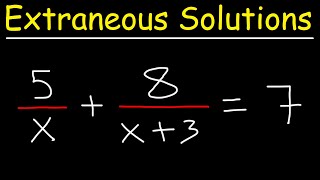 Extraneous Solutions of Rational Equations [upl. by Atenek897]