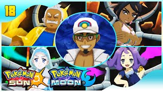 Pokemon Sun amp Moon Walkthrough Part 18 The Elite Four amp Professor Kukui [upl. by Alber]