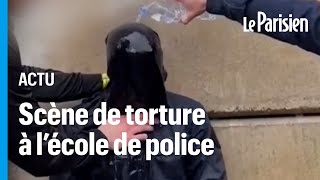 Une jeune recrue subit un simulacre de noyade dans une école de police [upl. by Deanna]