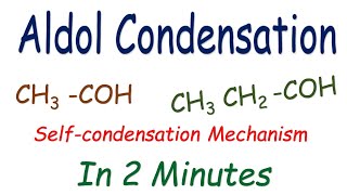 Aldol Addition Reaction Self Condensation of Acetaldehyde with Mechanism [upl. by Sylvia]