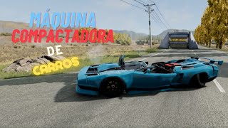 MÁQUINA COMPACTADORA DE CARROS  Beamng Drive jogo gaming beamngdrive games crash jogos [upl. by Trisha]